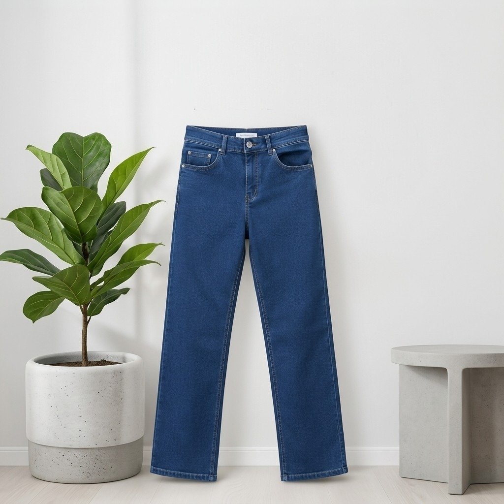 Dark Blue Denim Jeans - Image 3