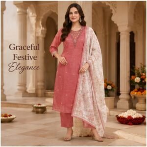 Fancy Kota Silk 3-Piece Set