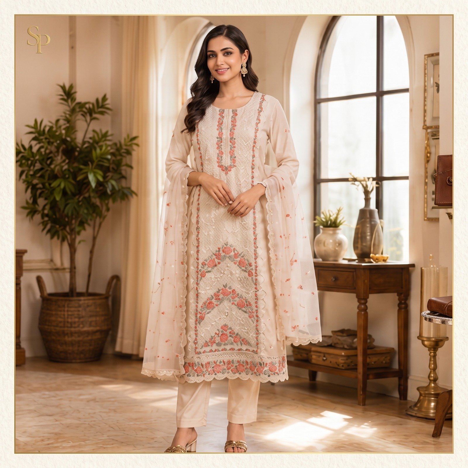 Jute Designer Kurti Set
