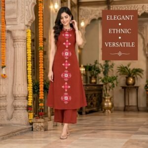 Khadi Cotton Long Cord Set