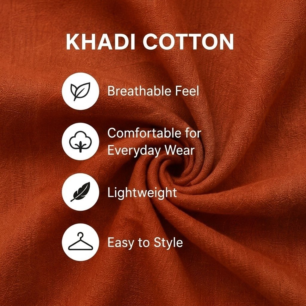 Khadi Cotton White Embroidered Short Kurti - Image 4