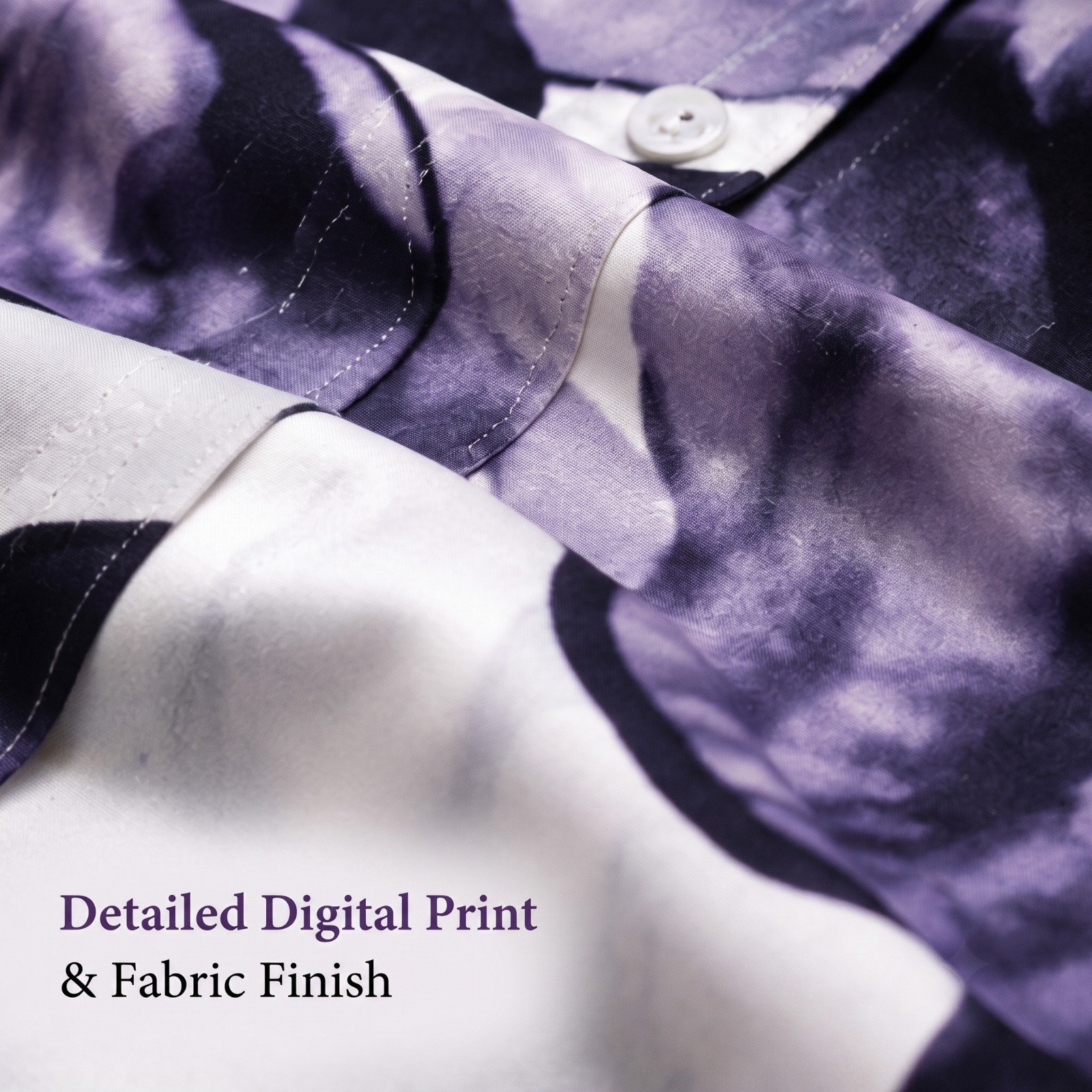 Lycra Digital Print Bootcut Palazzo Cord Set - Image 3