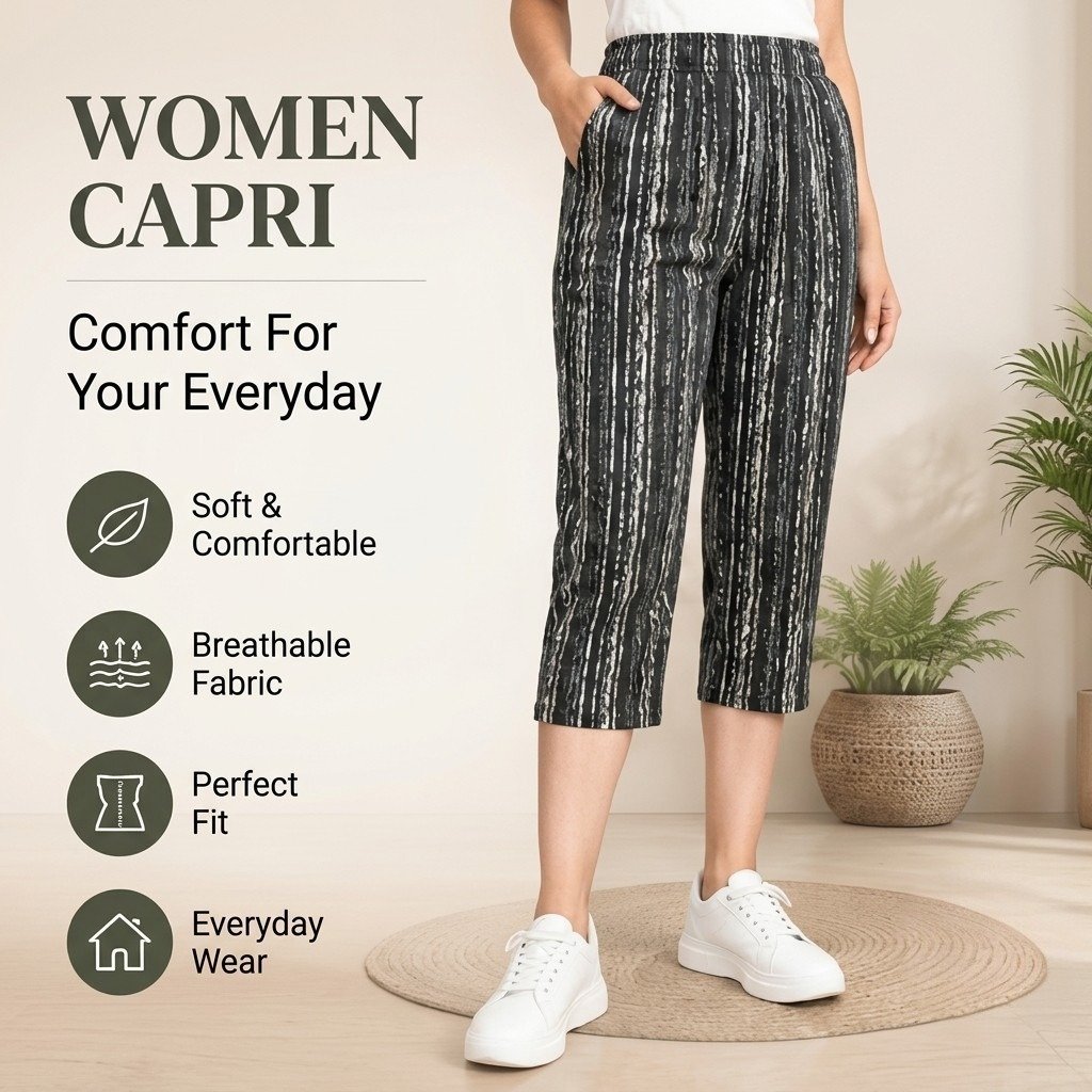 Printed Military Hosiery Capri - Image 2