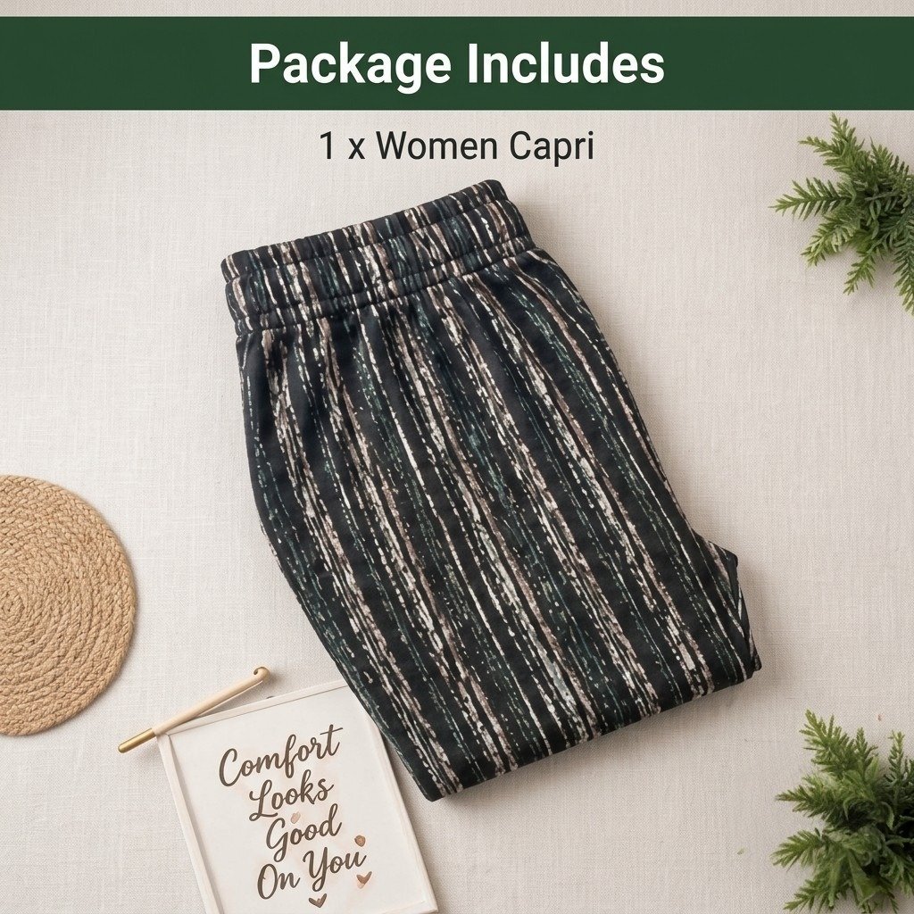 Printed Military Hosiery Capri - Image 4