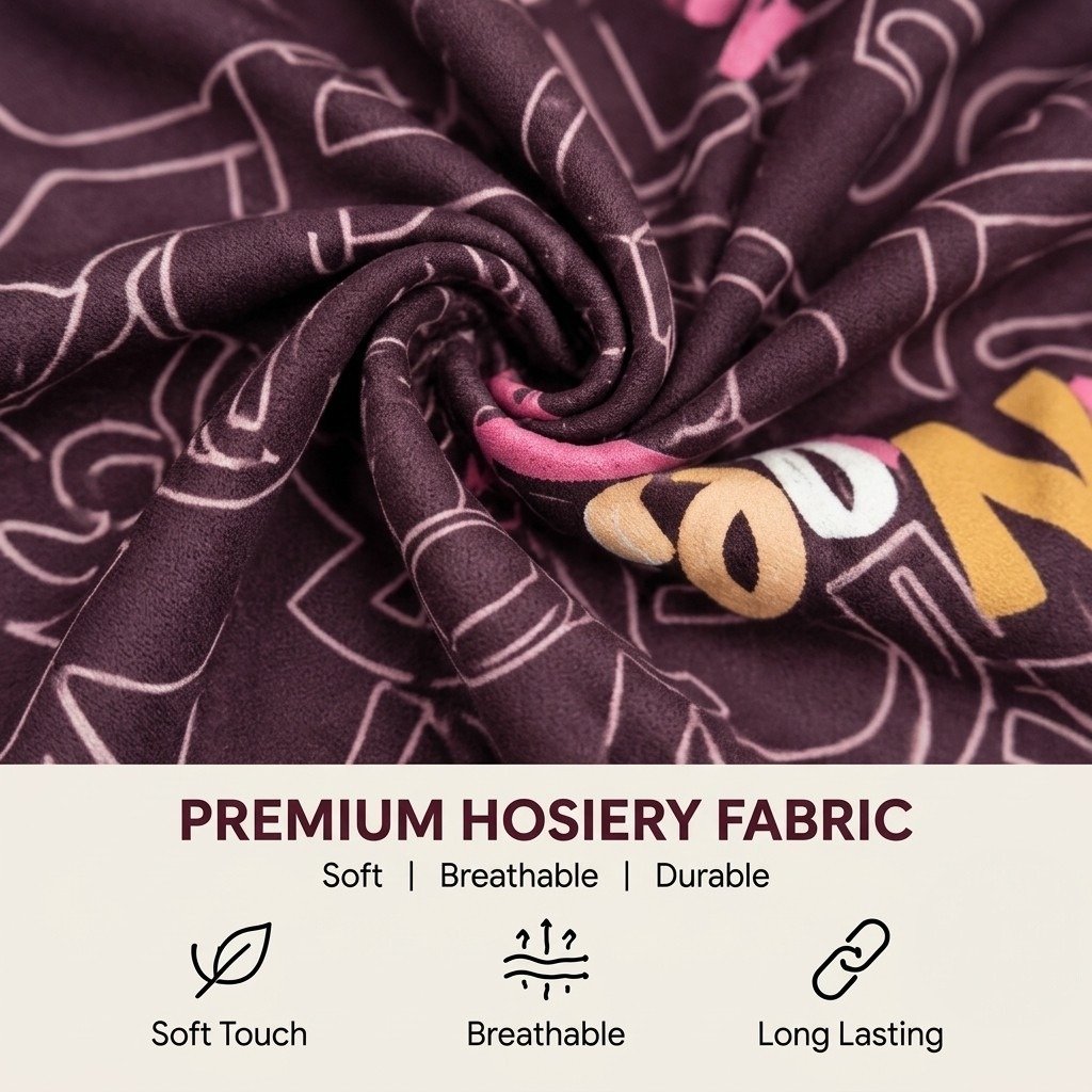 Printed Wine Hosiery Lower - Image 4